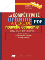 La Competitivite Urbaine A Lere de La Nouvelle Economie Enjeux Et Defis (Diane-Gabrielle Tremblay, Remy Tremblay Etc.)