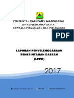 Laporan Penyelenggaraan Pemerintahan Daerah LPPD Dinas Perumahan Rakyat Kawasan Permukiman Dan Pertanahan Kabupaten Manggarai Tahun 2017