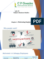 Chapter 6 - Motivating Employees