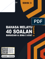 Edisi Tiga 40 Soalan Bahagian A Bina 5 Ayat Bahasa Melayu Tahap 21
