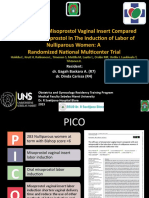 The Efficacy of Misoprostol Vaginal Insert Compared With Oral Misoprostol in The Induction of Labor of Nulliparous Women A Randomized National Multicenter Trial