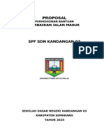 Proposal Perbaikan Jalan SDN Kandangan 03