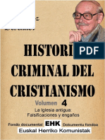 Historia Criminal Del Cristianismo Tomo 4-K