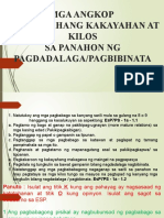 Mga Angkop at Inaasahang Kakayahan at Kilos Sa Panahon NG Pagdadalaga/Pagbibinata