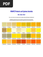 RAL Colour Chart