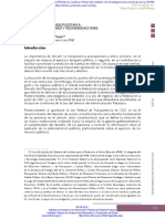 Transparencia Presupuestaria: Reflexiones y Recomendaciones