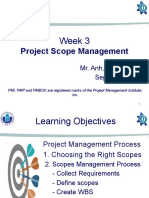 Week 3 - Scopes Management