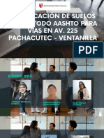 Clasificación de Suelos Por Método AASHTO para Vías en AV. 225 PACHACUTEC - VENTANILLA