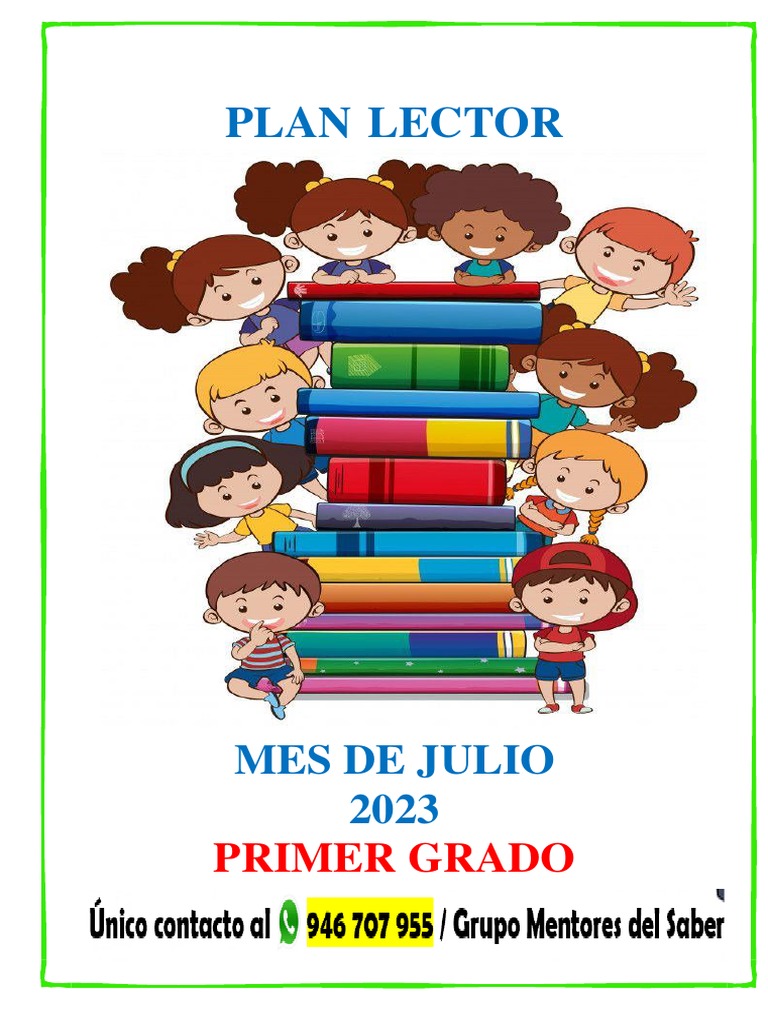 1° Grado Plan Lector Julio 2023 | PDF | Comprensión lectora | Aprendizaje