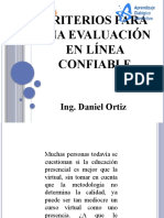 Criterios para Una Evaluación en Línea Confiable