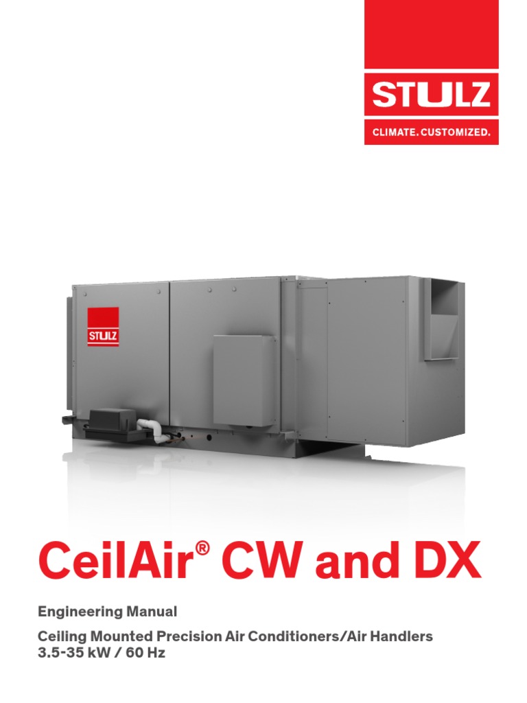 STULZ CeilAir Engineering Manual | PDF | Air Conditioning | Heat Exchanger