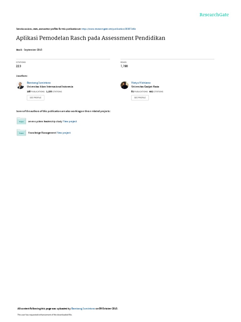 Buku Rasch Model Pdf