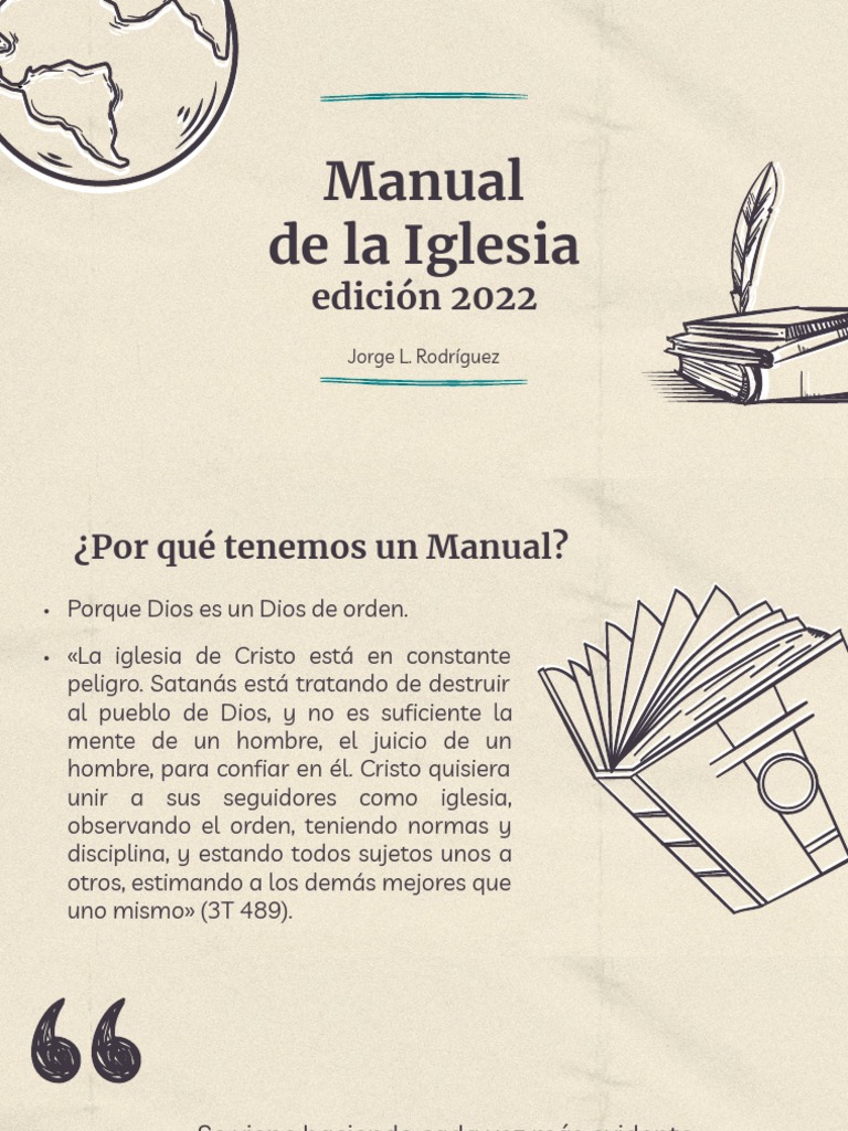 Manual de la Iglesia Adventista 2022 | PDF | Iglesia Adventista del ...