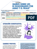 Actividad 1 - "Dialogamos Sobre Los Problemas Ocasionados Por Las Heladas y El Friaje"