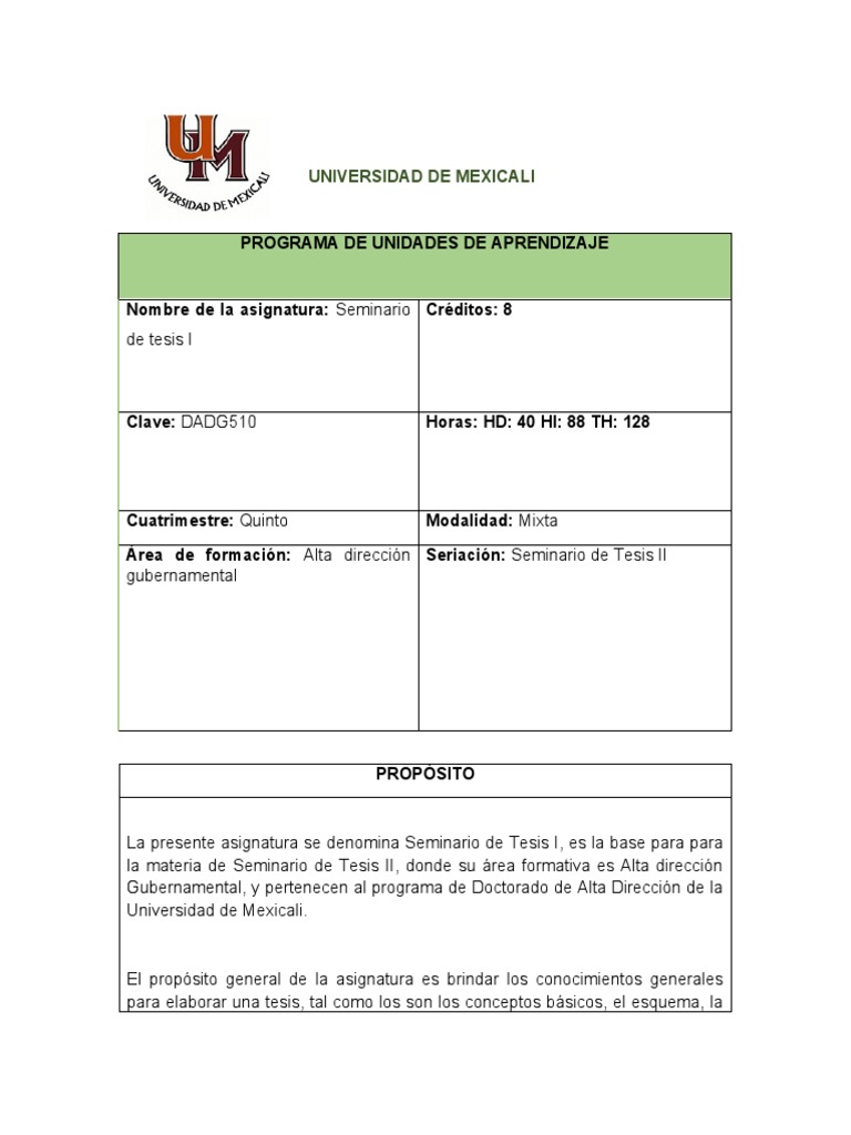 Seminario De Tesis I Pdf Seminario Cognición