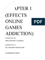 Chapter 1 Effects Online Games Addiction