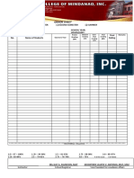 IBACM Official Gradesheet Format