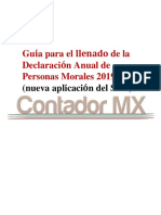 Guía para El Llenado de Declaración Anual de P. Morales