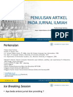 Penulisan Artikel Jurnal Ilmiah UPJ