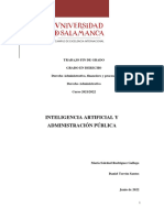 Inteligencia Artificial y Administración Pública