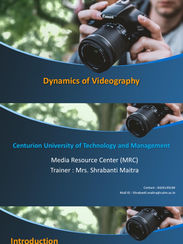 Dynamics of Videography PDF