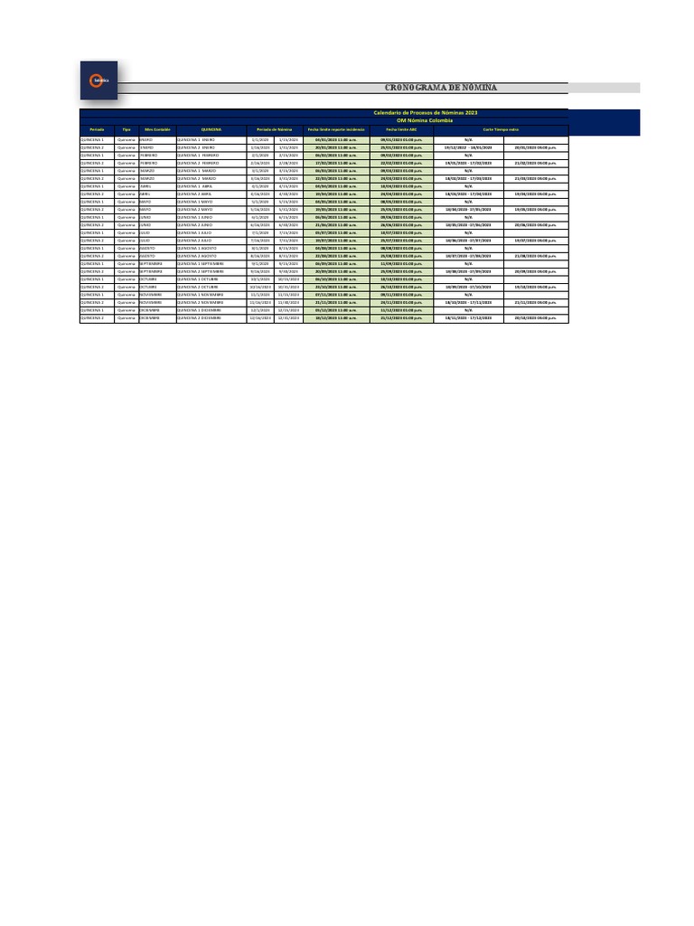 Formato de Novedades Nomina SAP Yudi Buitrago 2qde Junio 2023 | PDF