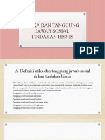 Etika Dan Tanggung Jawab Sosial Tindakan Bisnis