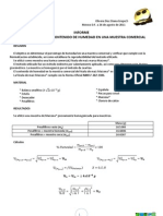 Determinación humedad muestra Maizena