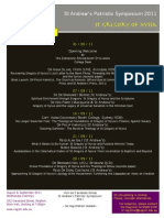Symposium 2011 Timetable