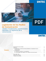 Unidad 1 Fundamentos Constitucionales Aplicables A La Legislación de La Comunicación