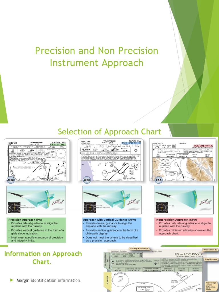 Precision and Non Precision Instrument Approach (VIIIA, B) PDF Aircraft Aviation Safety