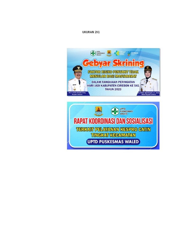 Spanduk UKURAN 2X1 | PDF