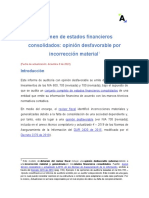 11 Dictamen de Estados Financieros Consolidados Opinión Desfavorable