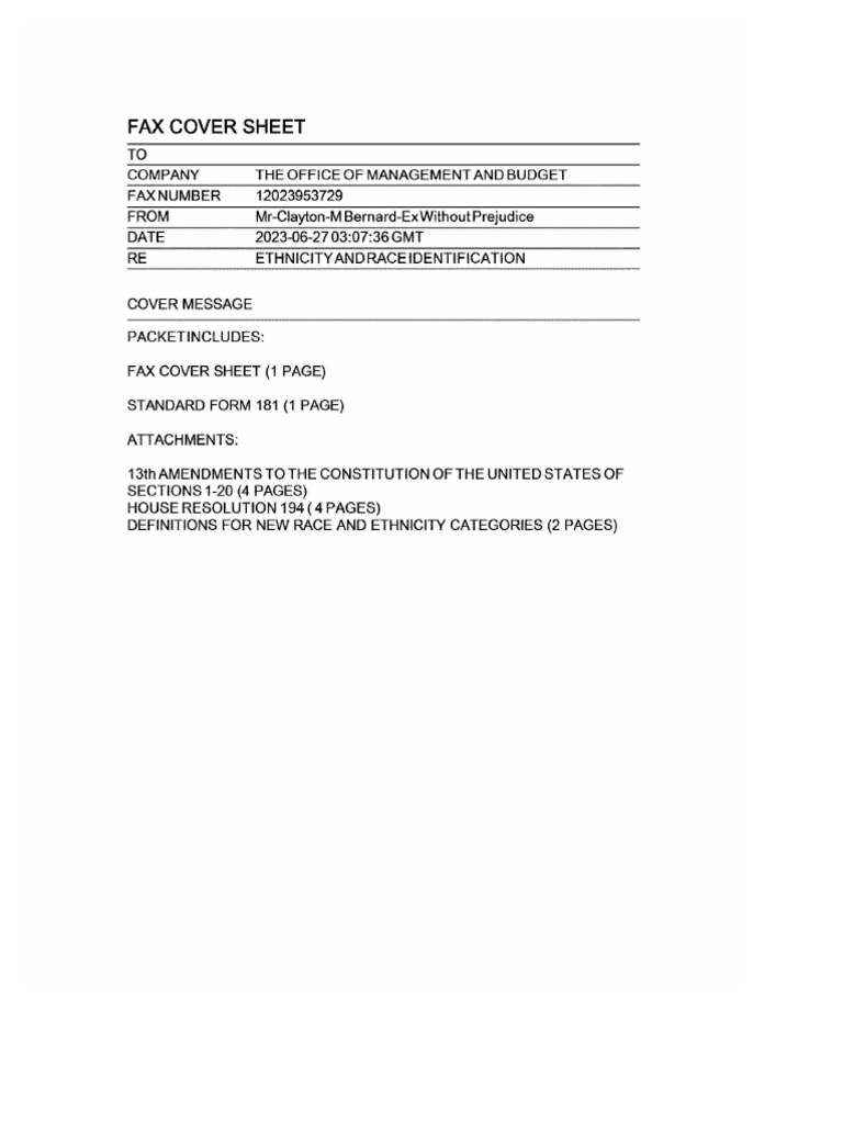 Standard Form 181 ETHNICITY AND RACE IDENTIFICATION | PDF