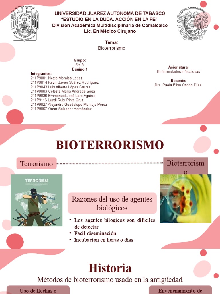 Bioterrorismo - Enfermedades Infecciosas | PDF | Guerra biológica ...