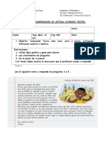 Prueba Lenguaje Comprensión Lectora