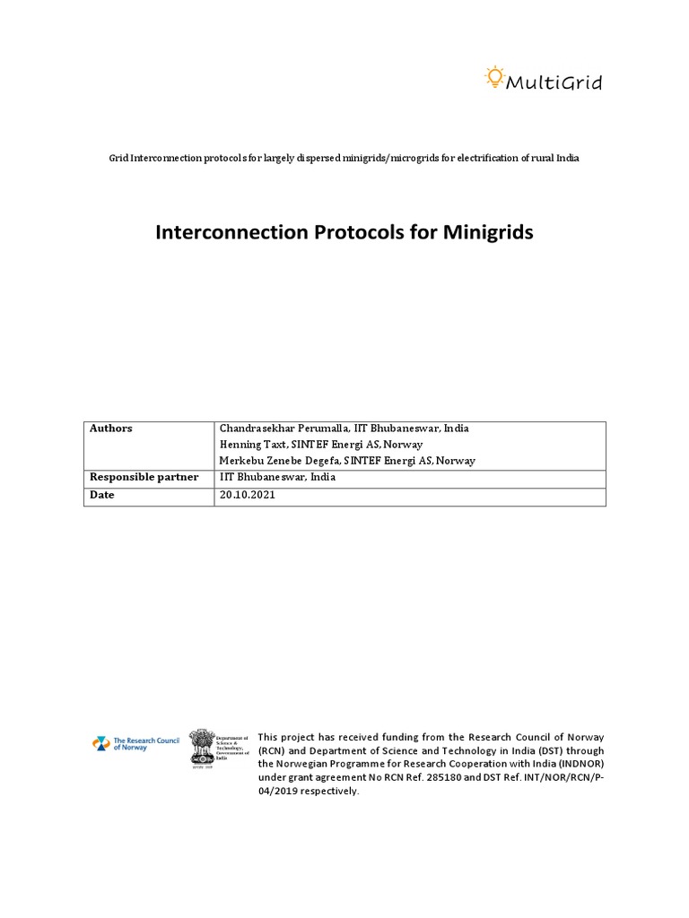 D1.2+Interconnection Protocols FinalFinal 20211104 2 | PDF | Electrical ...