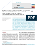 Anesthesia Management of Combined Sequential Heart Liver Transplant 2022 Hel