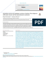 Antioxidant Activity and Antidiabetic Activities of Northern Thai I 2022 Hel