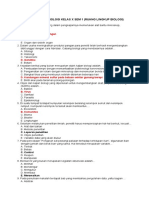 ! Soal Ruang Lingkup Biologi 1 