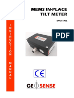 Mems In-Place Tilt Meter: I N S T R U C T I O N