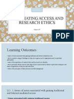 Negotiating Access and Research Ethics