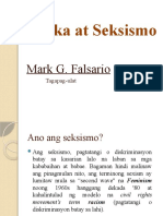 Wika at Seksismo: Mark G. Falsario