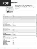 Acti 9 iID RCCB 2P 63A 30mA Specifications | PDF | Alternating Current ...