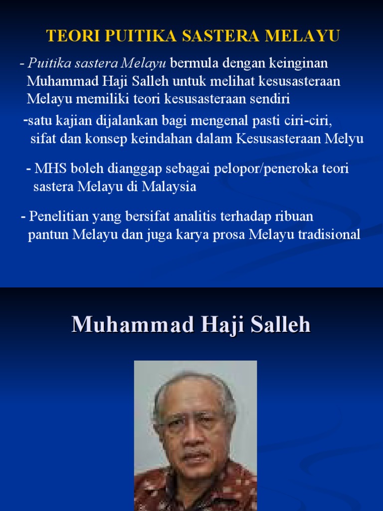 Teori Puitika Sastera Melayu Pdf