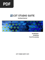 CST Studio Suite - Getting Started