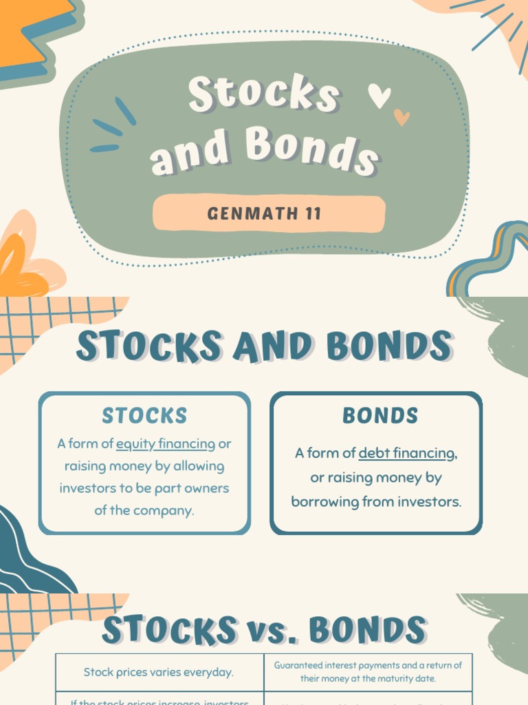 Lesson 8 9 Stocks and Bonds PDF Bonds (Finance) Yield (Finance)