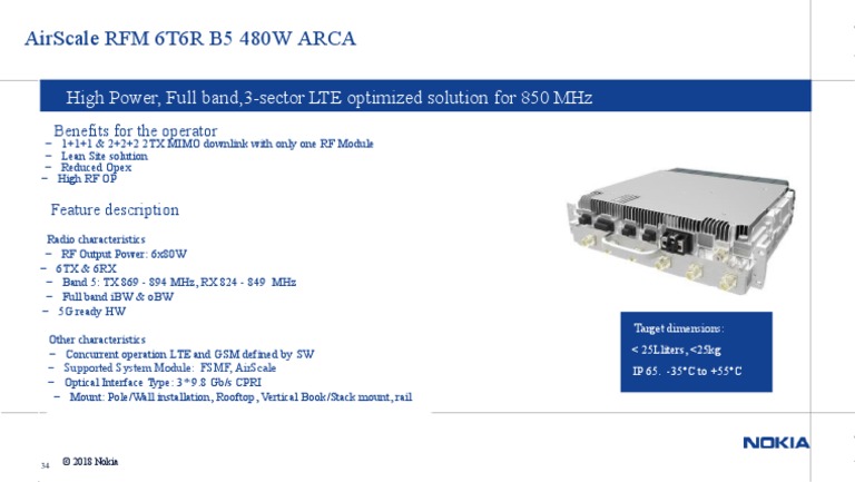 Nokia 6T6R LTE Solution Overview | PDF | Business | Computers