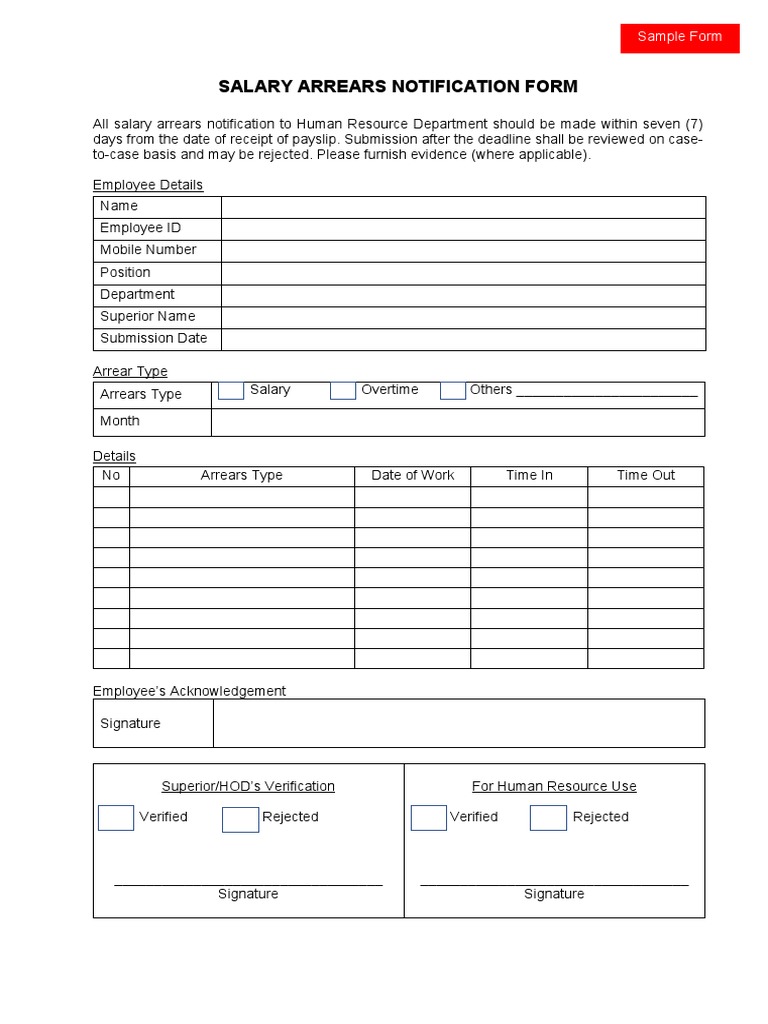 salary-arrears-notification-form-sample-pdf