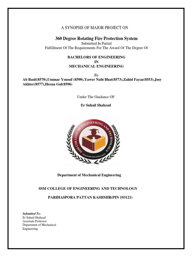 360° Rotating Fire Protection System | PDF | Fire Sprinkler System ...